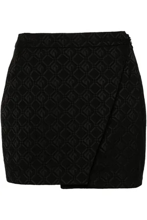 Marine Serre Moon Diamont jacquard miniskirt