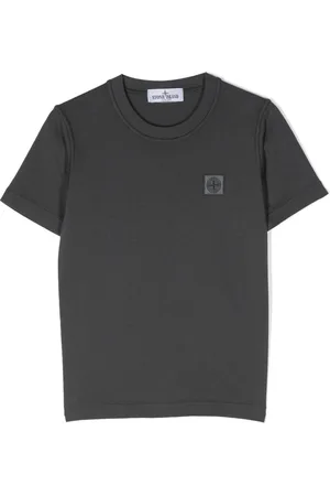 Stone Island Logo-patch cotton T-shirt