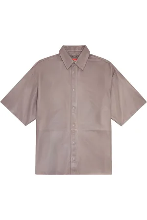 Diesel S-EMIN-LTH leather shirt