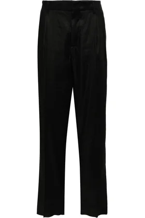 LARDINI Tapered-leg twill trousers