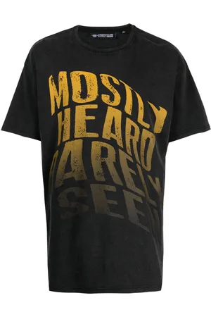 MOSTLY HEARD RARELY SEEN Faded Warped cotton T-shirt