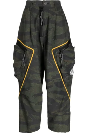MOSTLY HEARD RARELY SEEN Graphic-print cropped trousers