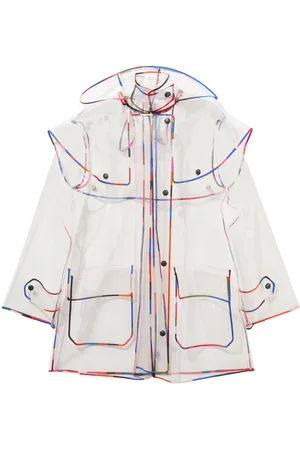 Puccini Hooded transparent rain coat