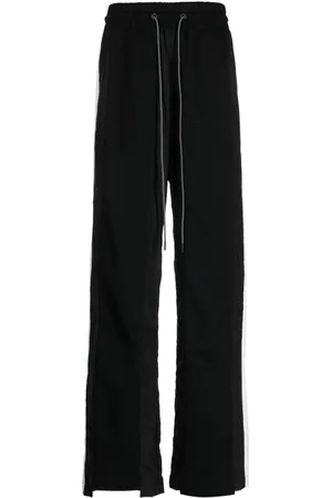 MOSTLY HEARD RARELY SEEN Stripe-detail cotton track trousers