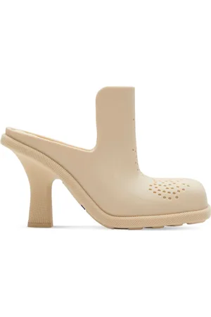Burberry Equestrian Knight square-toe mules