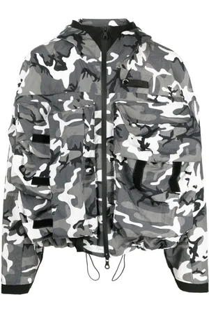 MOSTLY HEARD RARELY SEEN Camouflage-print logo-embroidered jacket