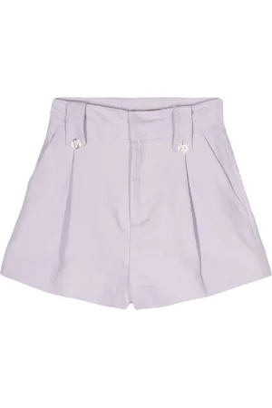 Twin-Set Pleat-detail twill shorts