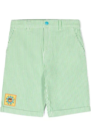 Stella McCartney Striped organic cotton shorts