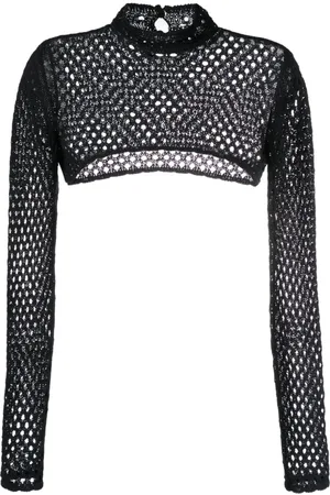 Moschino Perforated crop top