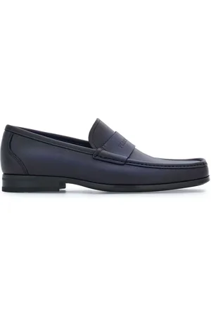 Salvatore Ferragamo Logo-debossed leather loafers