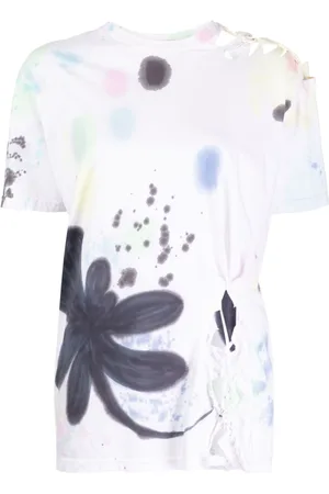 Collina Strada Nash hand-painted cut-out T-shirt