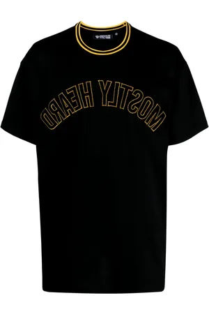 MOSTLY HEARD RARELY SEEN Varsity logo-embroidered cotton T-shirt