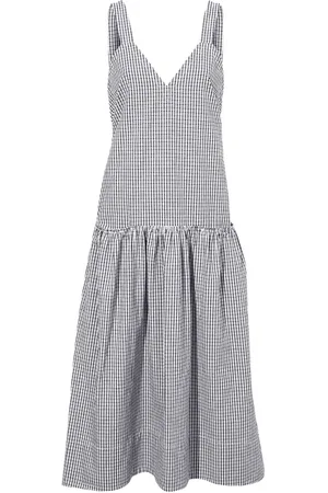 Proenza Schouler Sasha grid-print midi dress
