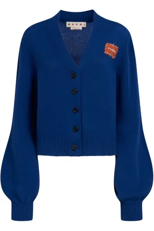 Marni Logo-patch cashmere cardigan