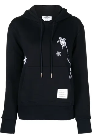 Thom Browne Nautical embroidery cotton hoodie