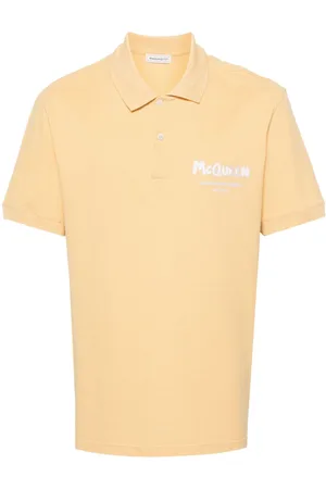Alexander McQueen Logo-embroidered piqué polo shirt