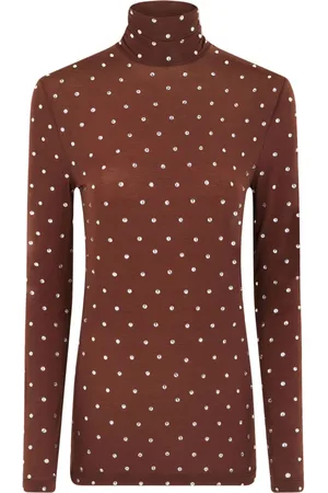 Paco rabanne Crystal-embellished high-neck top