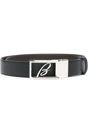 BRIONI Logo-buckle reversible belt