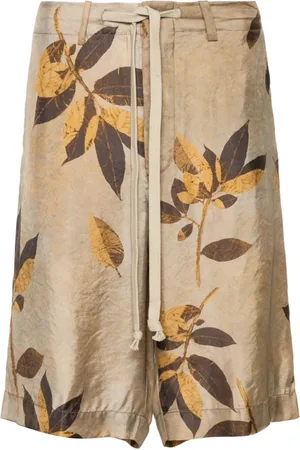 UMA WANG Branches-print shorts