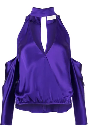 Michelle Mason Cut-out silk blouse