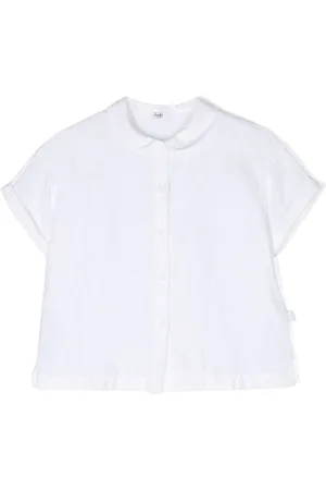 Il gufo Short-sleeve linen shirt