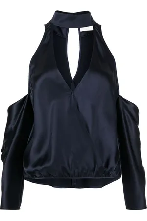 Michelle Mason Cut-out silk blouse