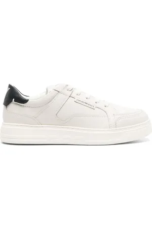 Emporio Armani Lace-up leather sneakers