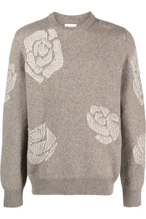 Barrie Rose-motif cashmere jumper