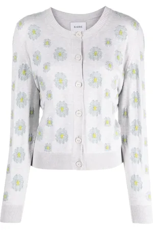 Barrie Floral-embroidered cardigan
