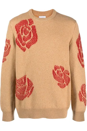 Barrie Rose-motif cashmere jumper