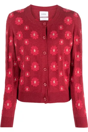 Barrie Floral-embroidered cardigan
