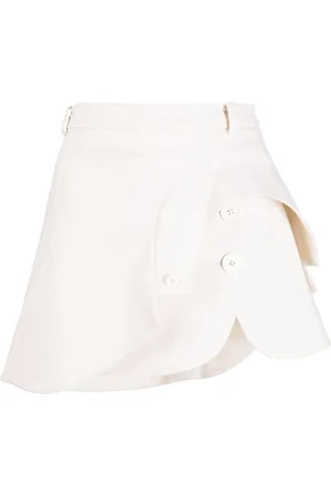 MONSE High-waisted asymmetric layered skirt