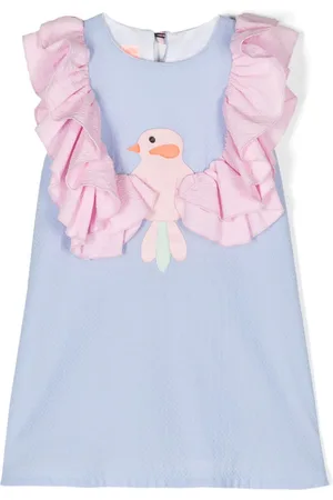 Wauw Capow by Bangbang Chirping ruffled cotton dress