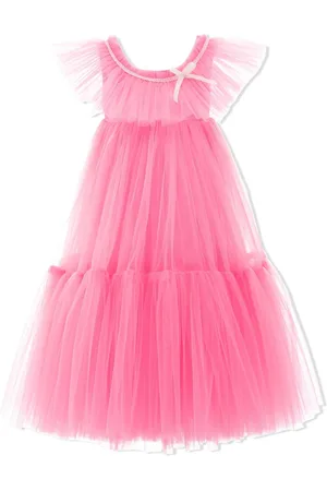 Tulleen Sleeveless flared dress