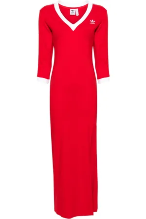adidas 3-Stripes jersey maxi dress