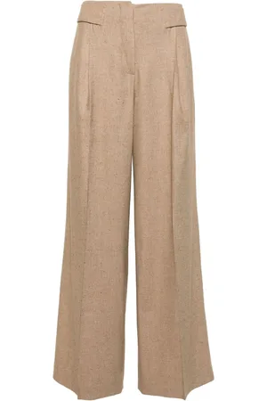 REMAIN Wide-leg textured trousers