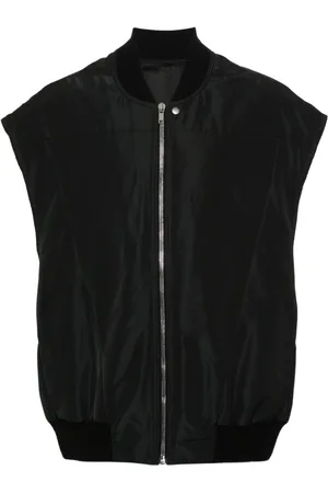 Rick Owens Ribbed-collar padded gilet