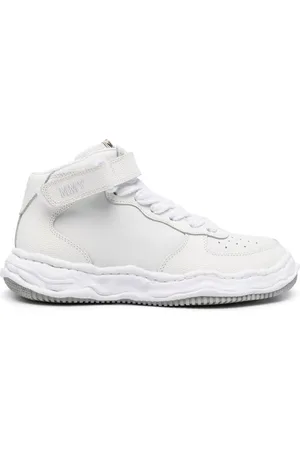 Maison Mihara Yasuhiro Logo-embroidered leather sneakers