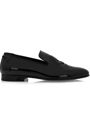 Philipp Plein Skull&Bones patent leather loafers