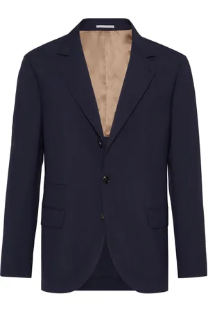 Brunello Cucinelli Single-breasted virgin-wool blazer