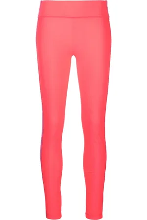 VERSACE Logo-tape cropped leggings