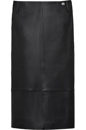 Marc Jacobs Leather midi skirt