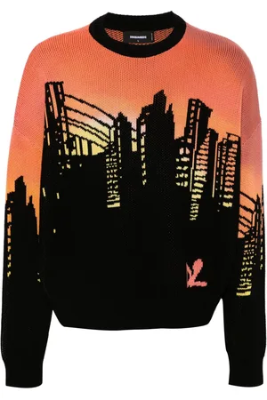 Dsquared2 Patterned intarsia-knit jumper