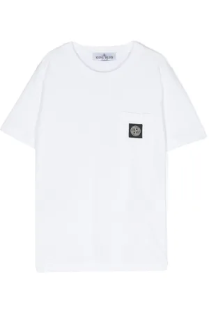 Stone Island Compass-patch cotton T-shirt
