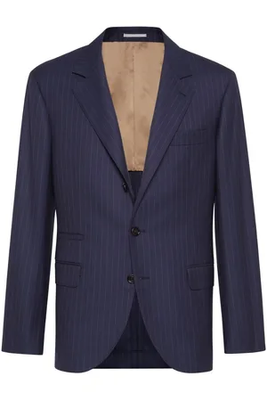 Brunello Cucinelli Pinstripe virgin-wool blazer