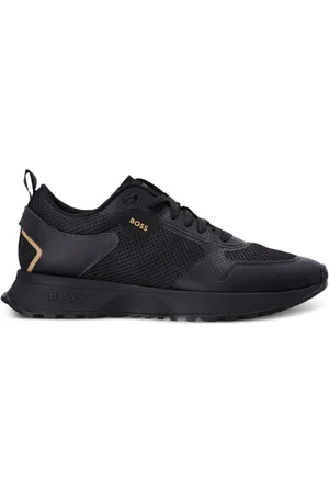 HUGO BOSS Mesh-embellished low-top sneakers
