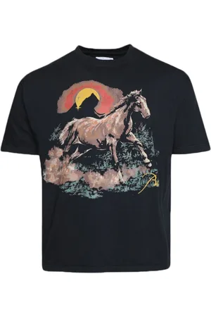 Rhude Santos graphic-print cotton T-shirt