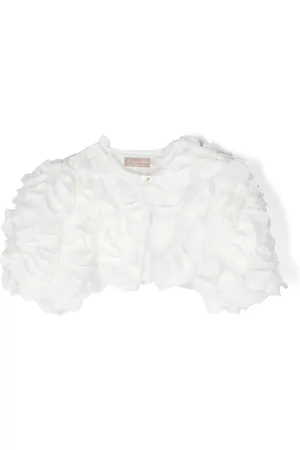 LA STUPENDERIA Floral-appliqué cardigan