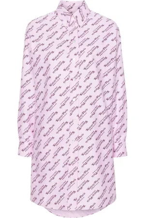 Kenzo X Verdy logo-print shirt dress