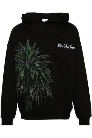 BLUE SKY INN Palm tree-print cotton hoodie